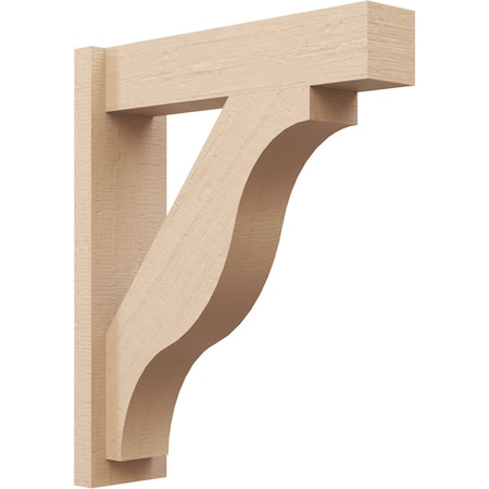 Ekena Millwork 5 1/2-in W x 20-in D x 24-in H Funston Block Rough Cedar Woodgrain TimberThane Outlooker, Primed Tan OUTUR055X20X24FST44RCPR